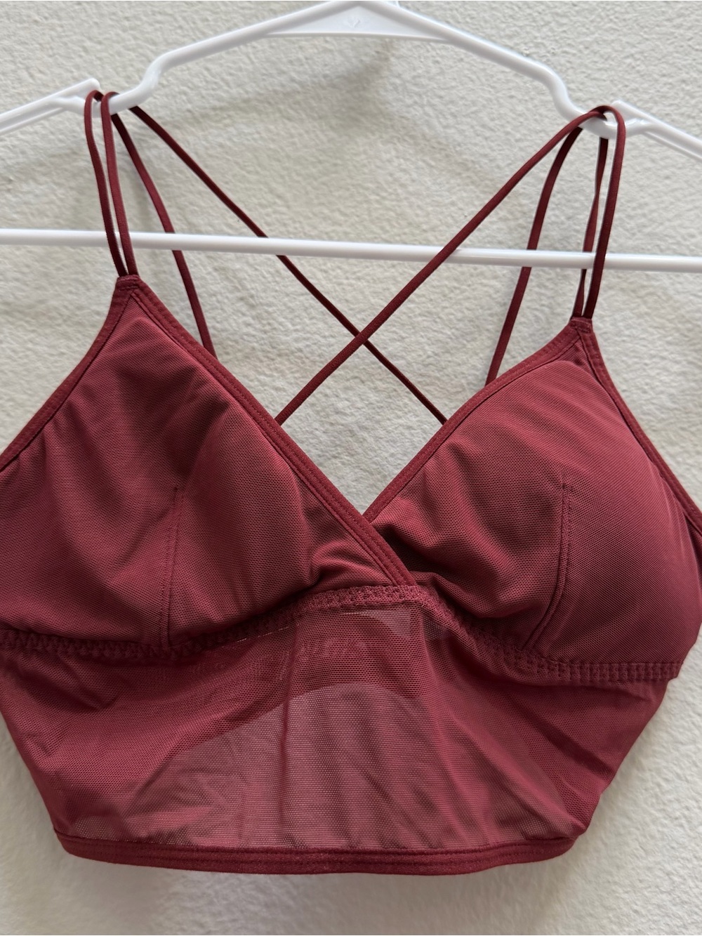 Forever 21 Wine Strappy Bralette